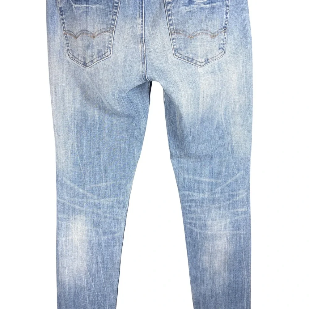 American Eagle Extreme Flex 4 Slim Jeans Light Wash Blue Mens 30x30 Denim - Picture 11 of 14